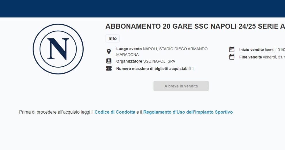 Pagina Abbonamento