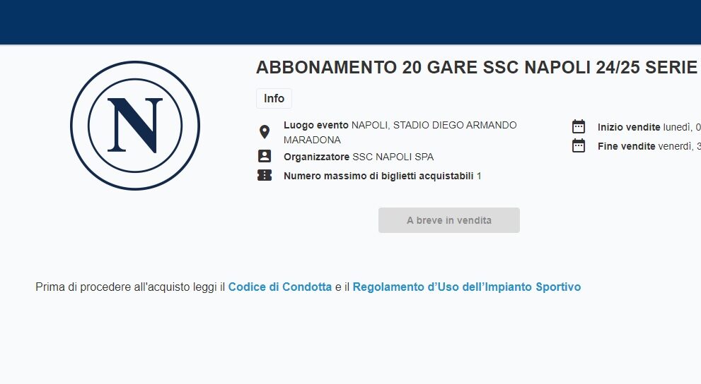 Pagina Abbonamento